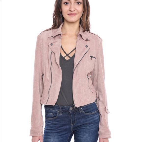 Abbeline Jackets & Blazers - Abbeline Suede Moto Jacket
